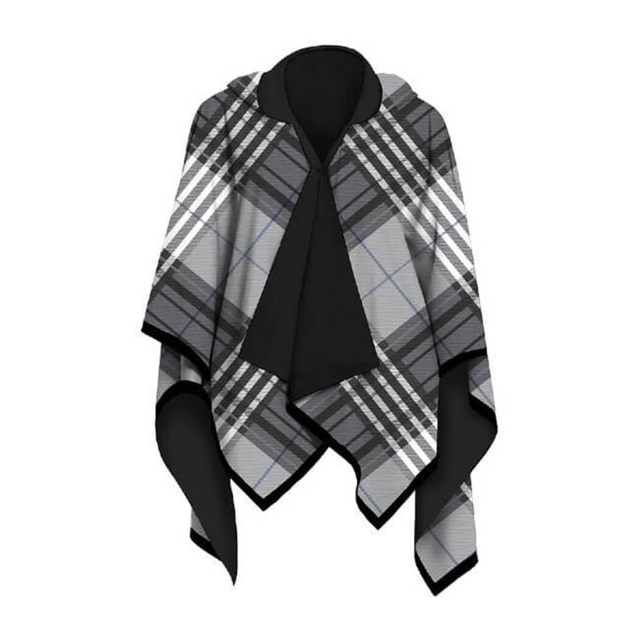 Galleria Tartan Plaid Reversible Rain Cape