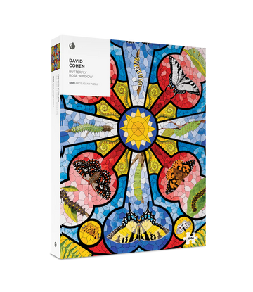 David Cohen: Butterfly Rose Window 1000-Piece Jigsaw Puzzle