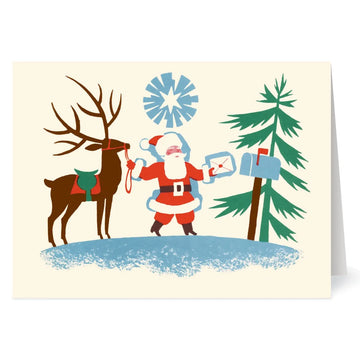 Gordon: Santa at Mailbox Holiday Cards