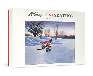 B. Kliban: Cat Skating Holiday Cards