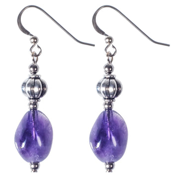 Amethyst Nugget Earrings
