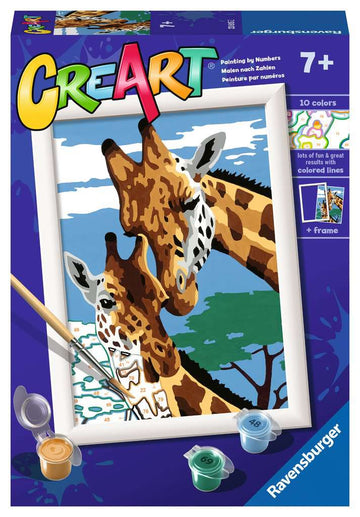 CreArt Painting by Numbers: Cute Giraffes