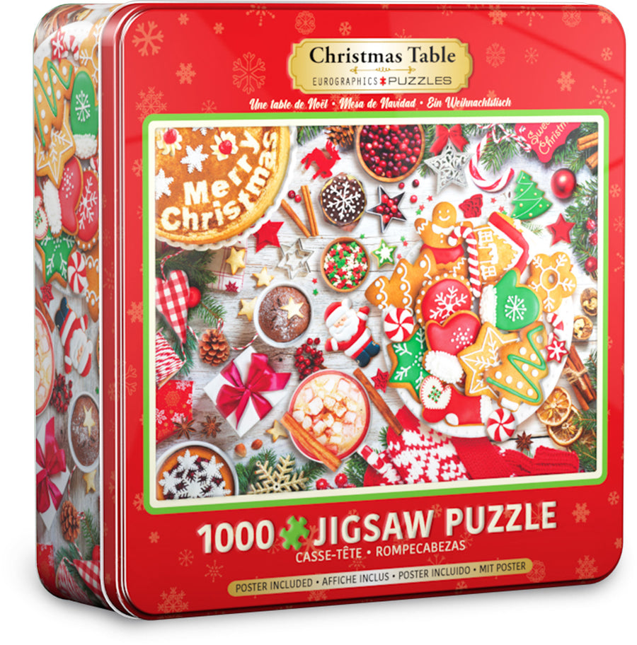 Christmas Table Tin 1000 Piece Puzzle – SHOP ARTS BMA