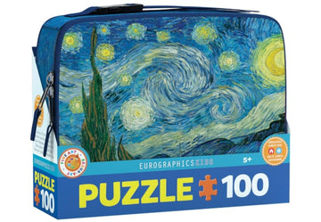 Starry Night Lunch Bag With 100 Piece Puzzle
