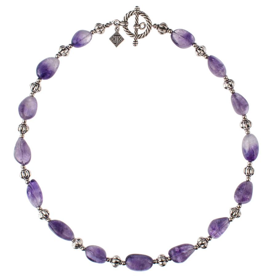 Amethyst Nugget Choker Necklace