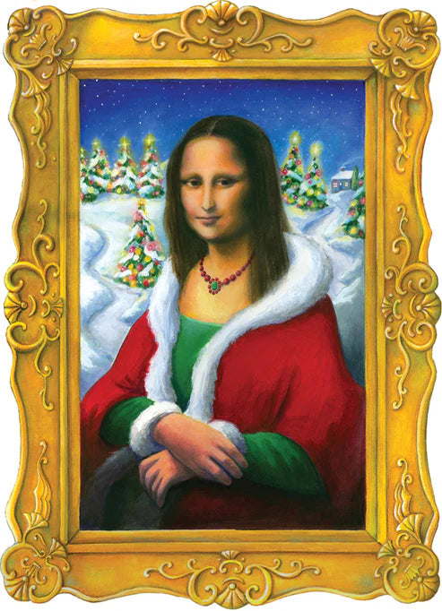 Mona Lisa Die-Cut Boxed Holiday Cards