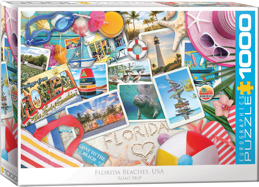 Florida Beaches USA: Road Trip 1000 Piece Puzzle