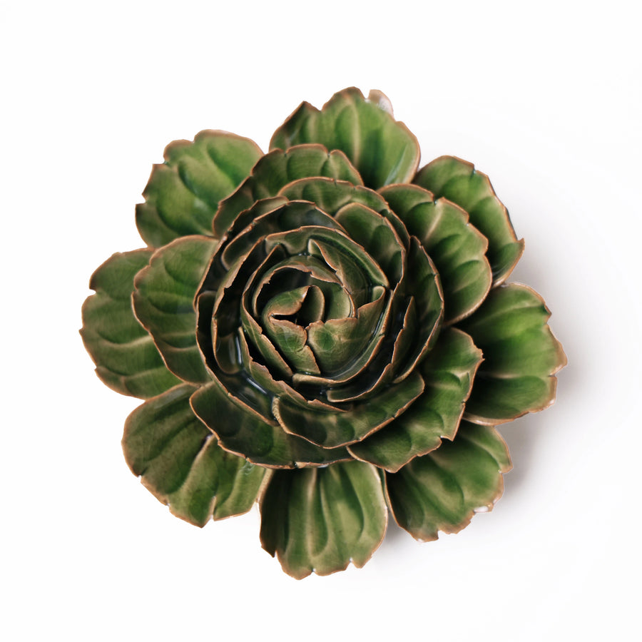 Ceramic Flower Wall Art Collection 13 Green Mofo