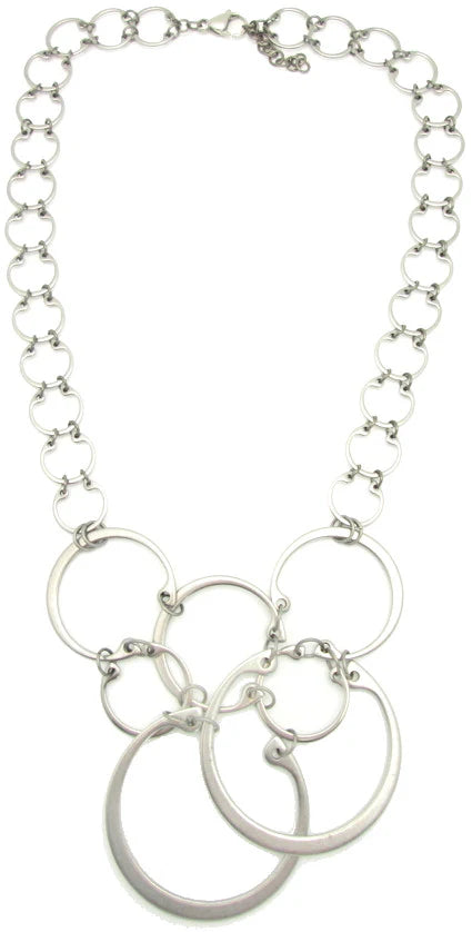 Clustered Circles Necklace