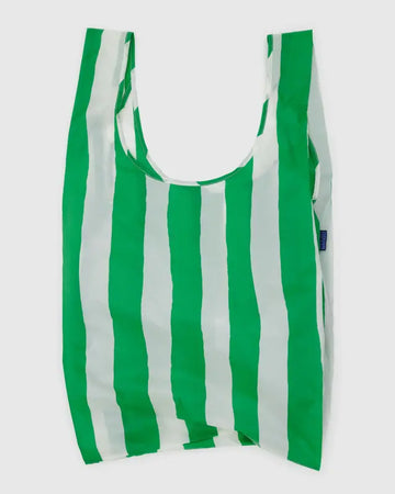 Big BAGGU Green Painted Stripe