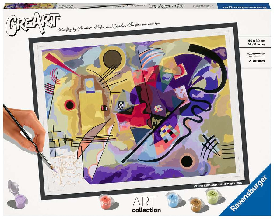 CreArt Painting by Numbers: Kandinsky Yellow-Red-Blue