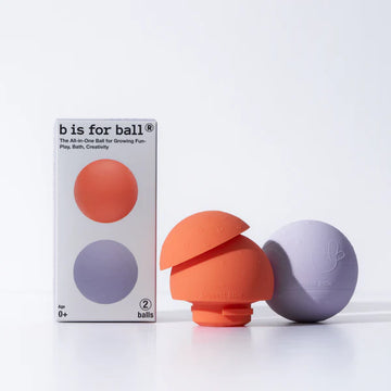 B is for ball® - 2-Ball Set: Orange & Lilac