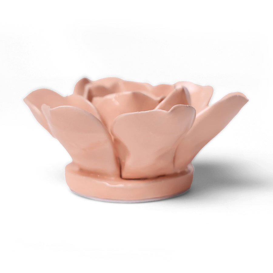 Ceramic Flower Wall Art Collection 6 Flower Pink