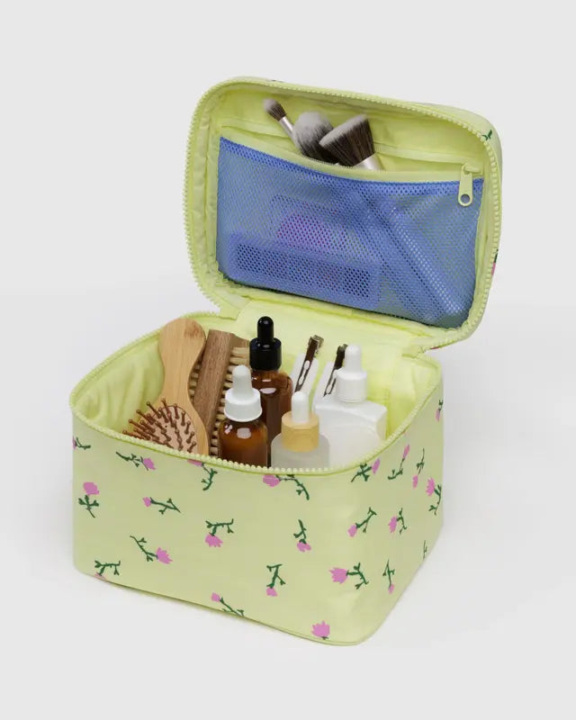 BAGGU Large Cosmetic Case Painted Flower