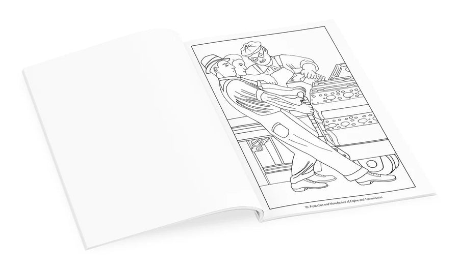 Diego Rivera: The Detroit Industry Murals Coloring Book