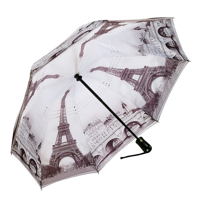 Paris Folding Umbrella Reverse Close