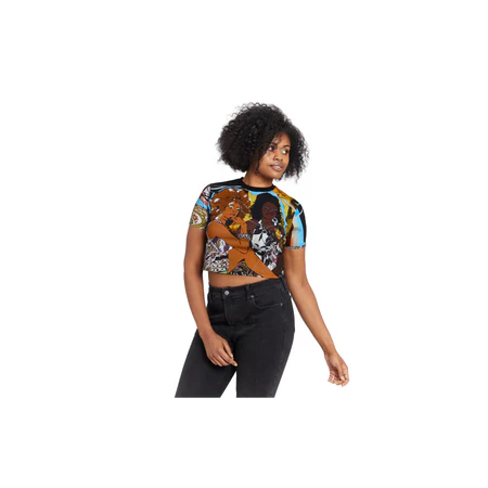 Mickalene Thomas “TROIS FEMME NOIR” Cropped T-SHIRT: Small