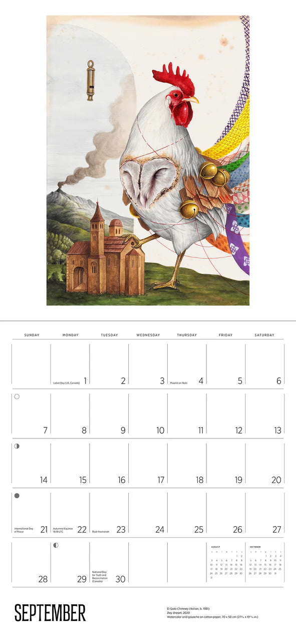 El Gato Chimney: Avian Enigmas 2025 Wall Calendar