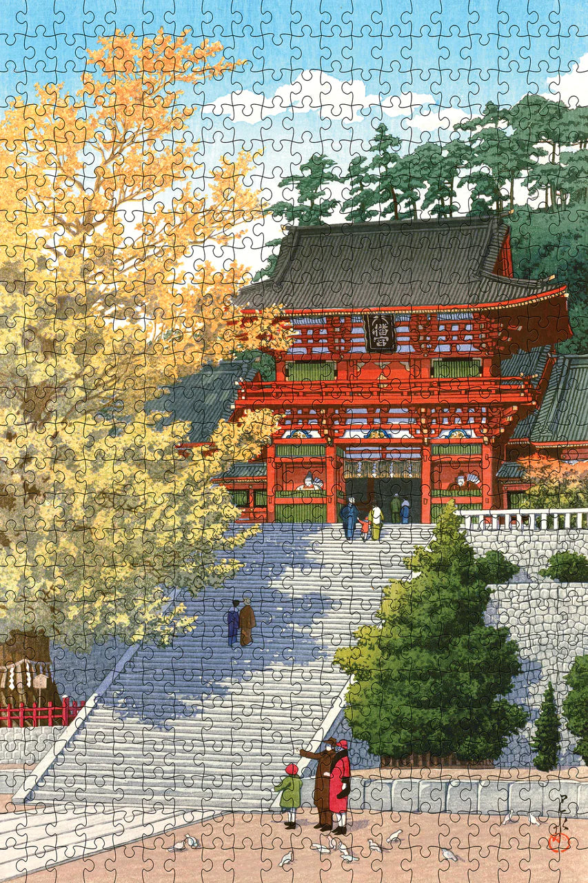 Kawase Hasui: Tsurugaoka Hachiman Shrine 500-Piece Jigsaw Puzzle