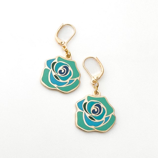 Posy Earrings Blue