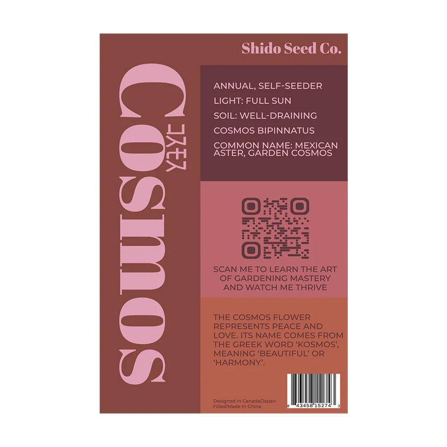 Cosmos Flower Seeds Packet