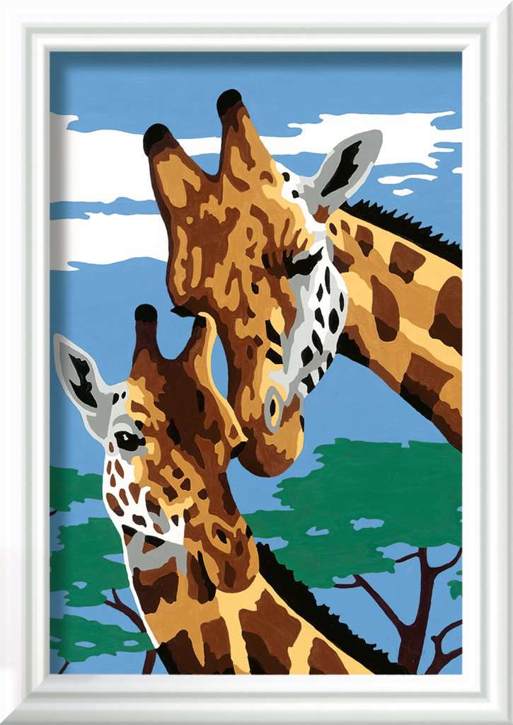 CreArt Painting by Numbers: Cute Giraffes