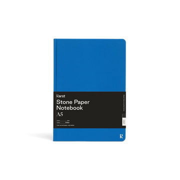 Karst A5 Hardcover Notebook Lined: Bolt Bue