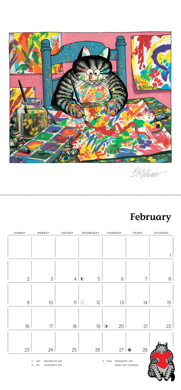 B. Kliban: CatCalendar 2025 Mini Wall Calendar