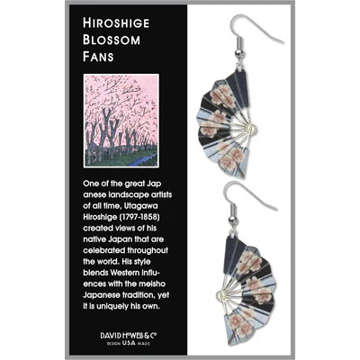 Hiroshige Blossom Fans Earrings