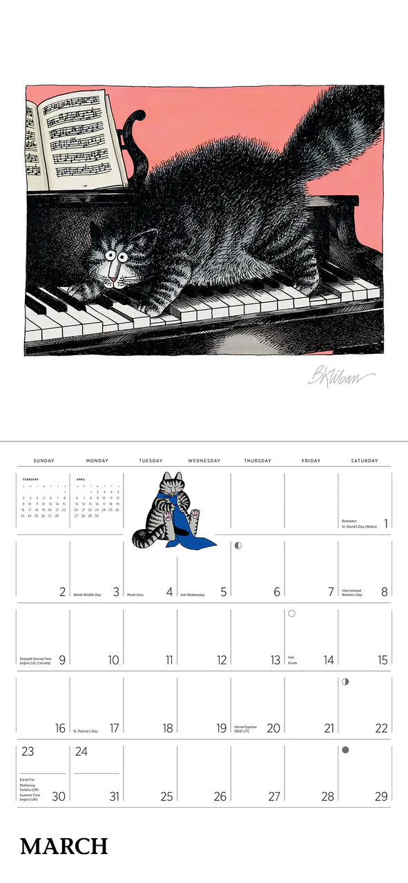 B. Kliban: CatCalendar 2025 Wall Calendar