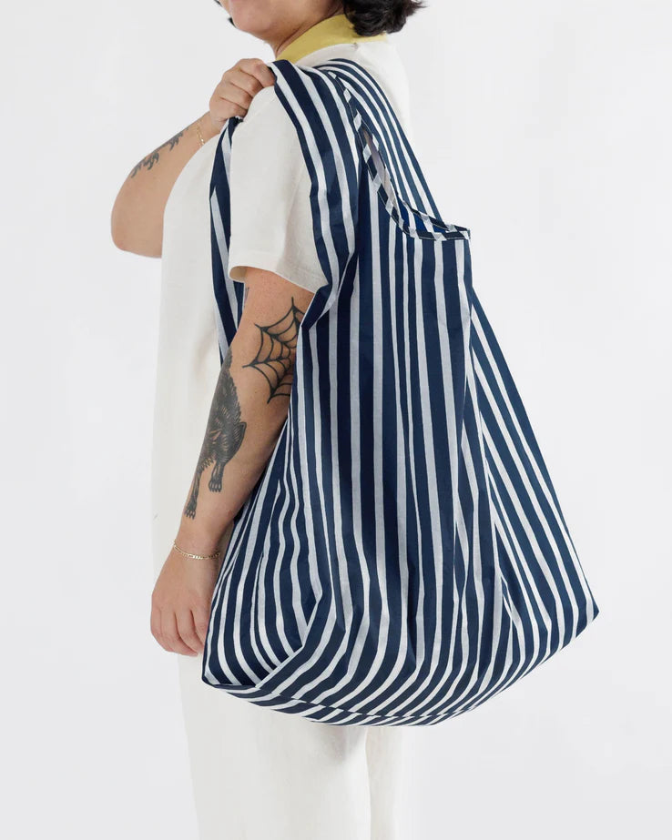 Big BAGGU Navy Stripe