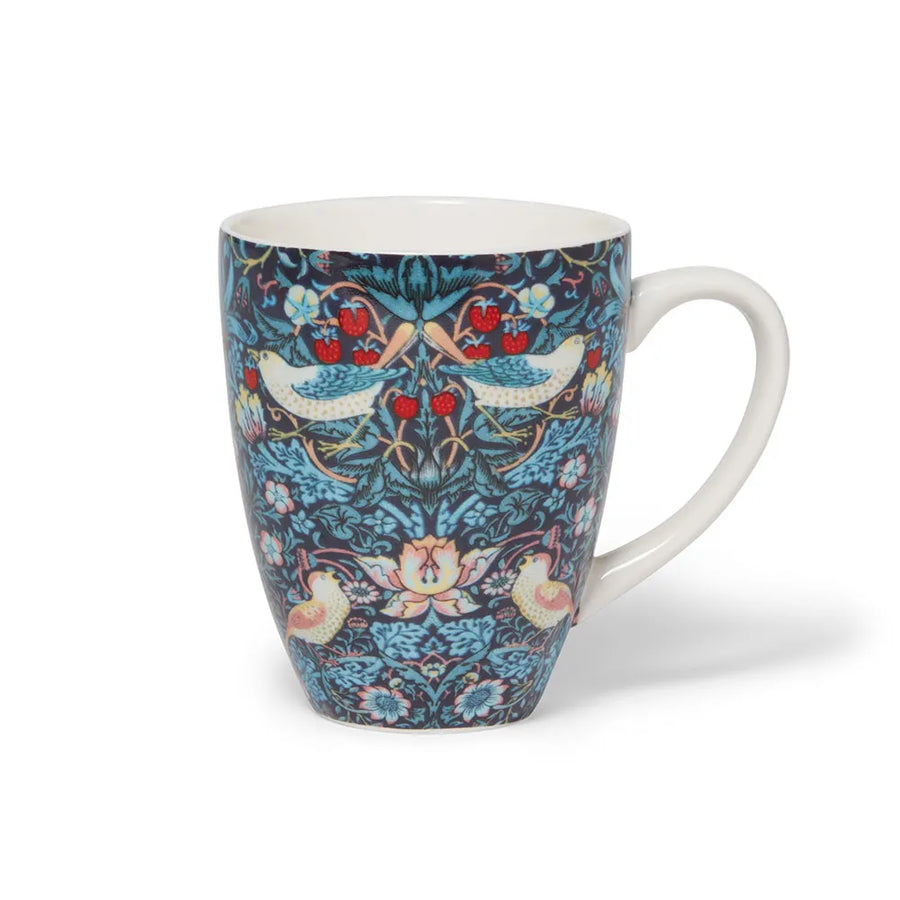 William Morris Strawberry Thief Covered Mug with Tea Infuser