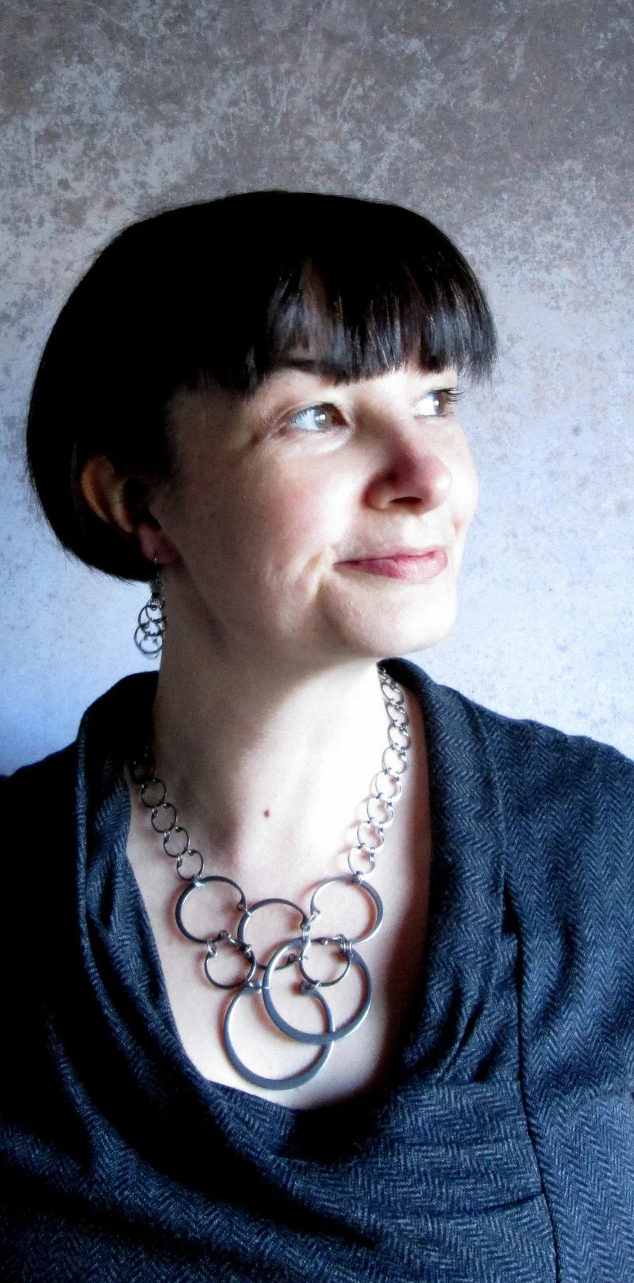 Clustered Circles Necklace