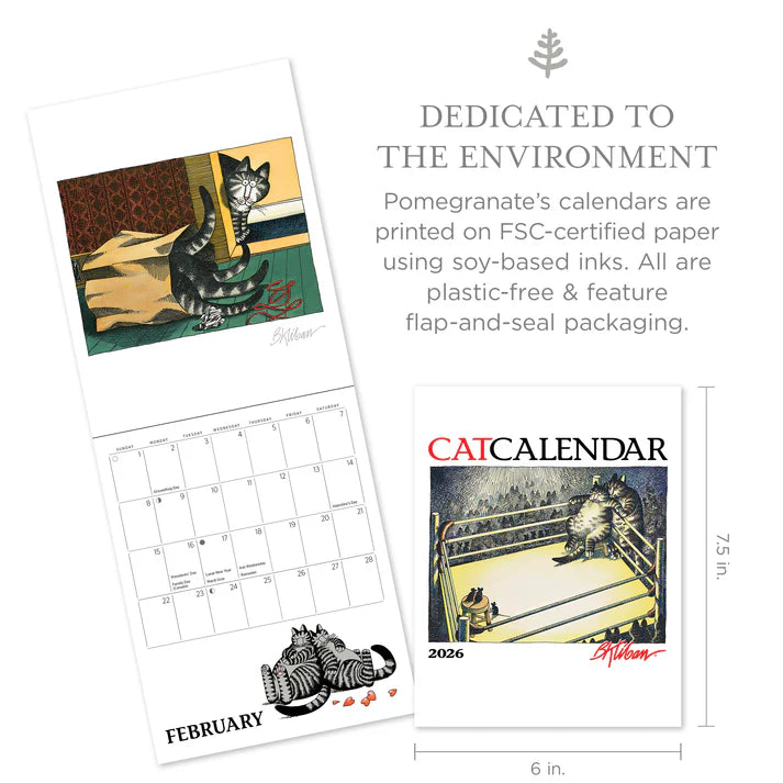 B. Kliban: CatCalendar 2026 Mini Wall Calendar
