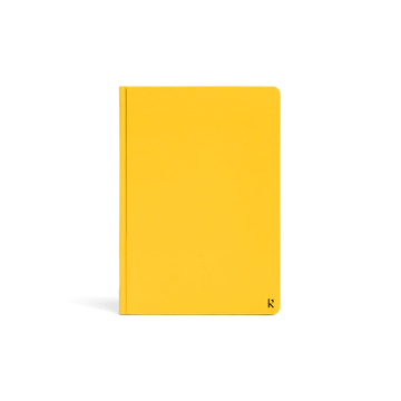 Karst A5 Hardcover Notebook Lined: Lemon