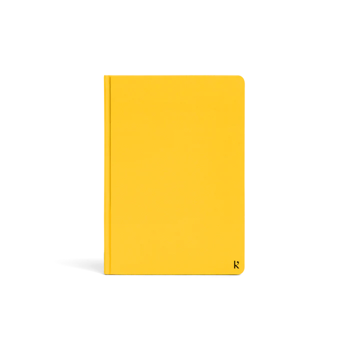 Karst A5 Hardcover Notebook Lined: Lemon