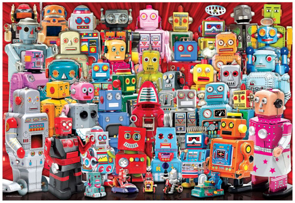 Robots Lunch Bag With 100 Piece Puzzle
