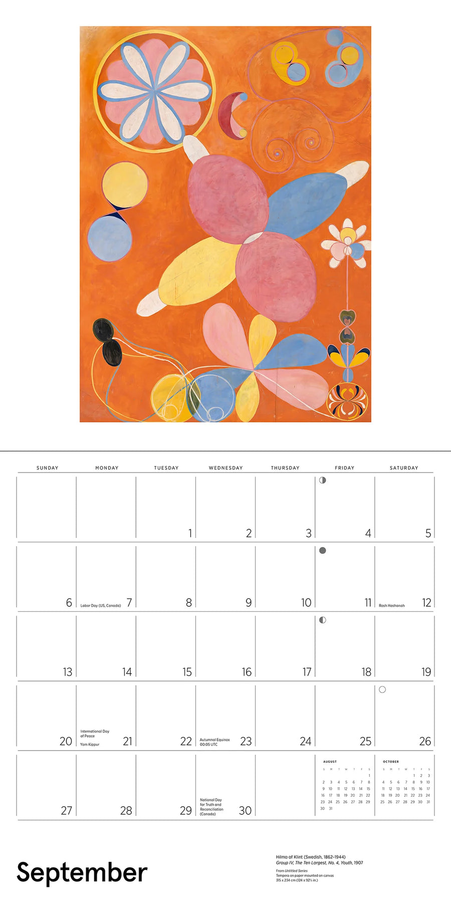 Hilma af Klint: Original Abstraction 2026 Wall Calendar