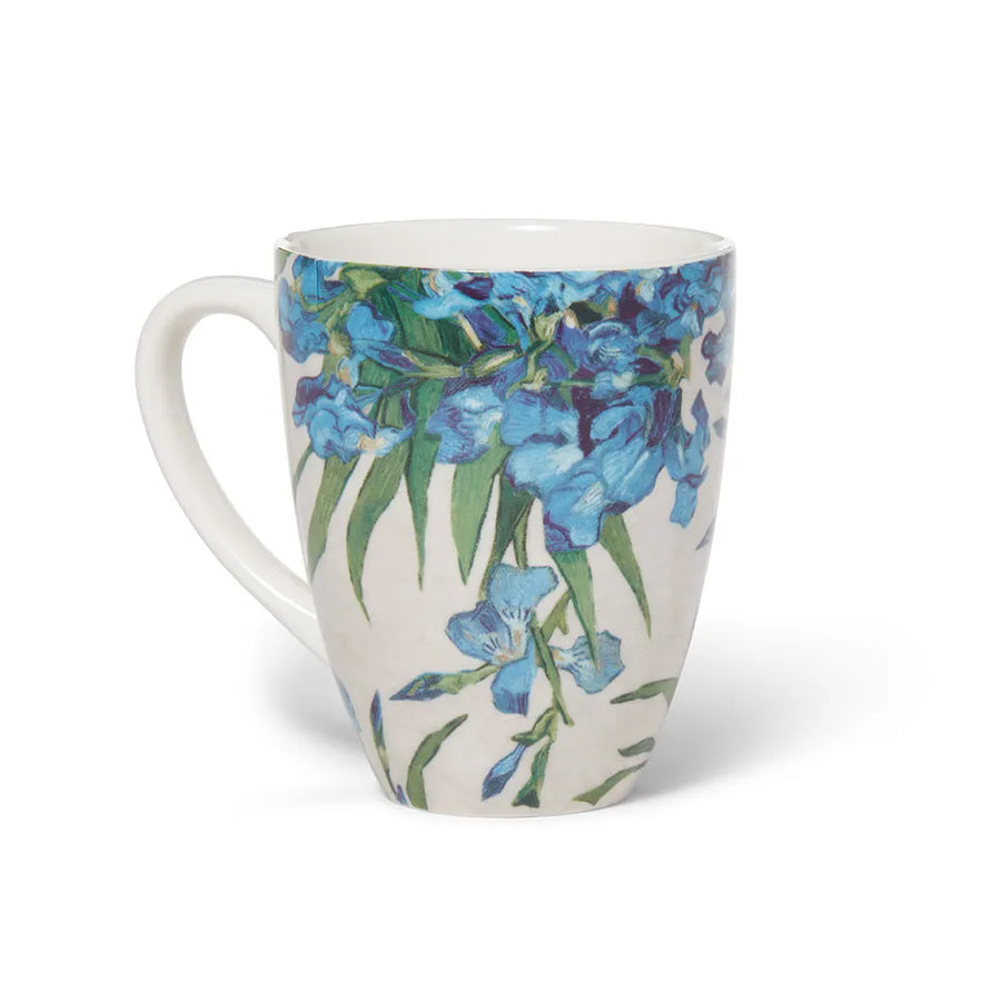 Van Gogh Irises Covered Mug with Tea Infuser