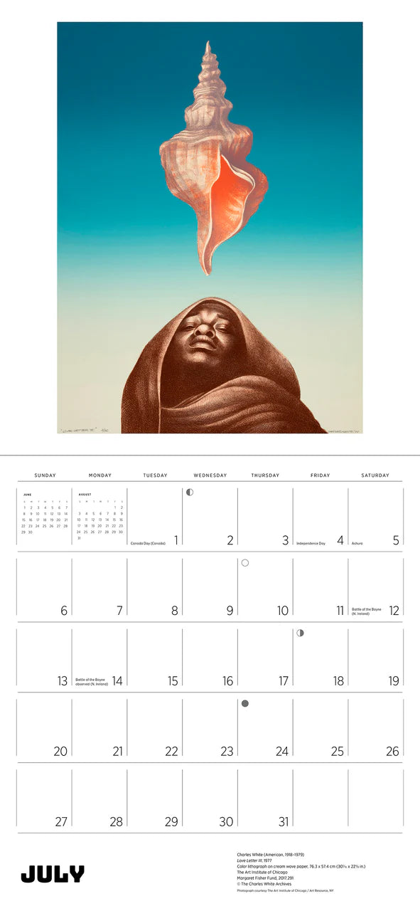 African American Art 2025 Wall Calendar