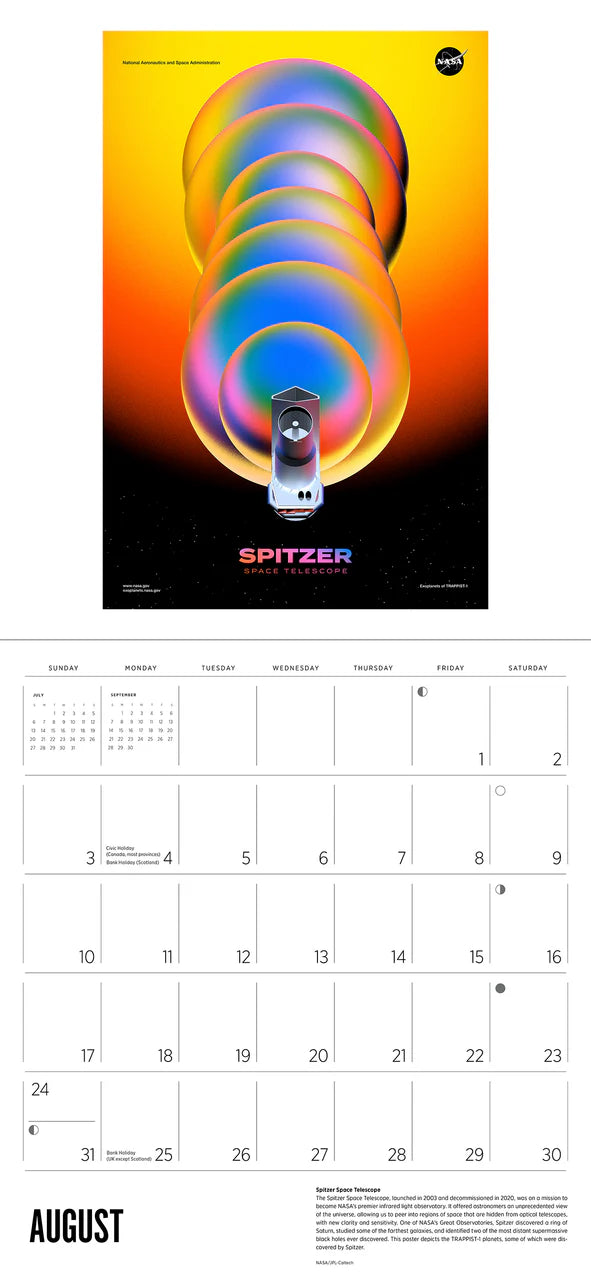 Cosmic Proportions: Posters from NASA’s Exoplanet Exploration Program 2025 Wall Calendar