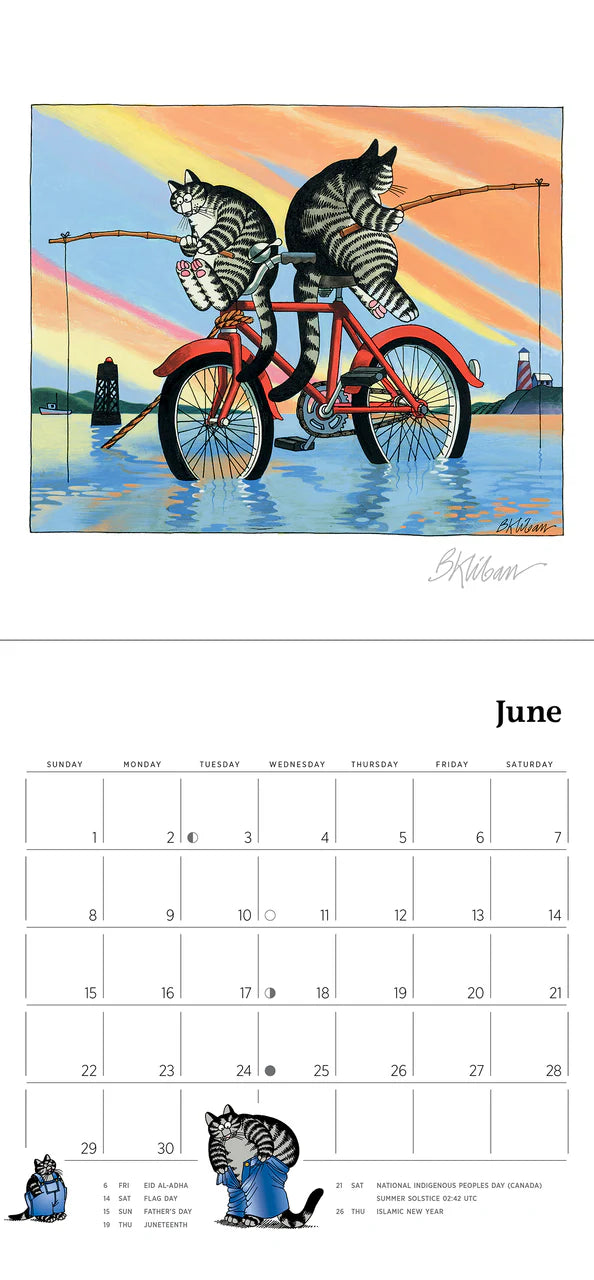 B. Kliban: CatCalendar 2025 Mini Wall Calendar