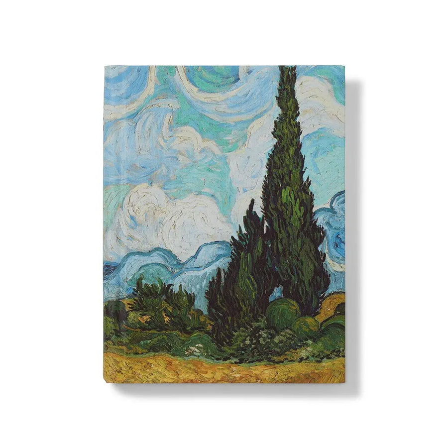 Van Gogh Wheat Field with Cypresses Small Pocket Calendar 2025