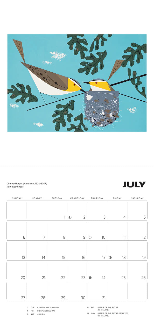 Charley Harper 2025 Mini Wall Calendar