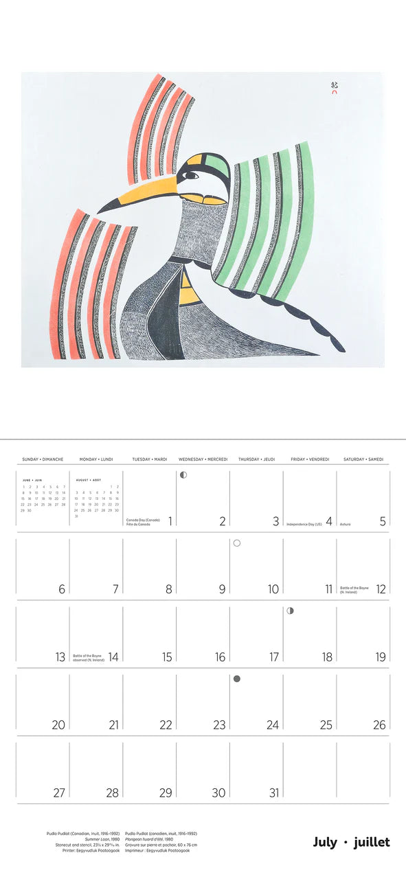 Inuit Art: Kinngait 2025 Wall Calendar