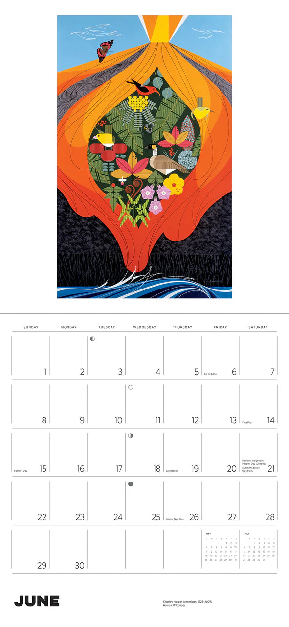 Charley Harper 2025 Wall Calendar