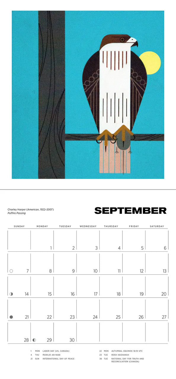 Charley Harper 2025 Mini Wall Calendar