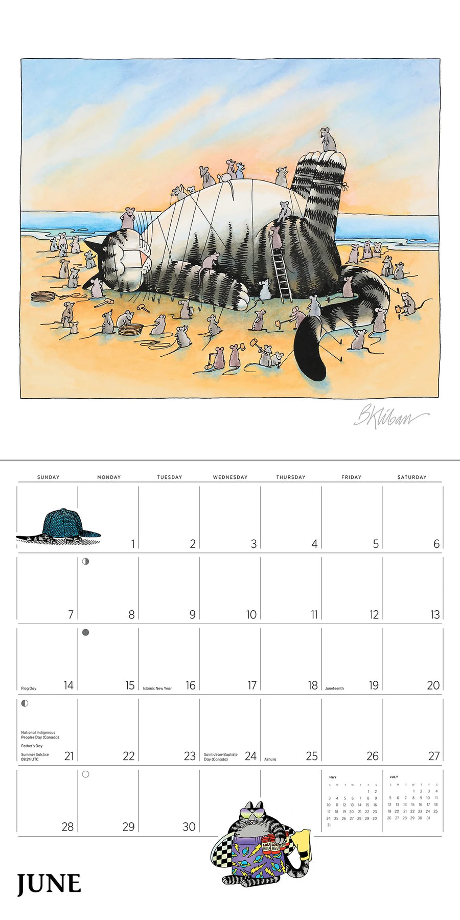 B. Kliban: CatCalendar 2026 Wall Calenda