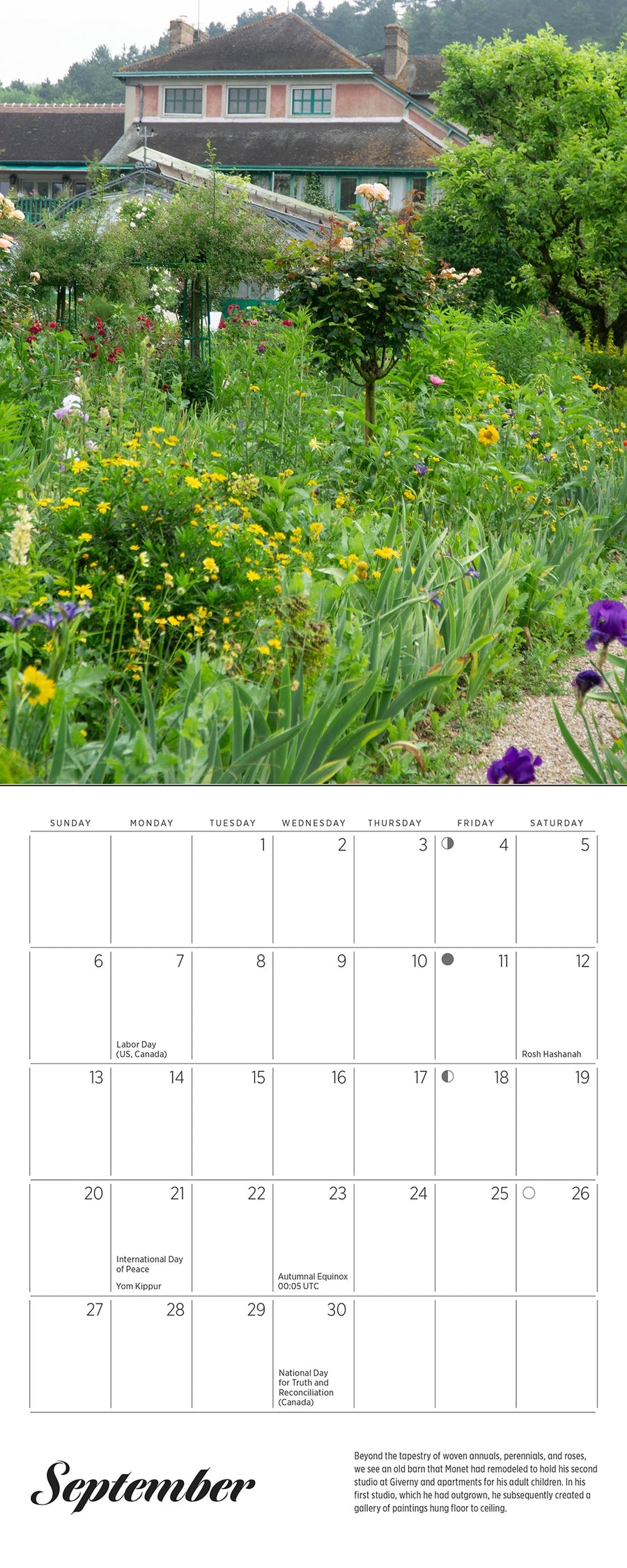 Monet’s Passion: The Gardens at Giverny 2026 Mini Wall Calendar