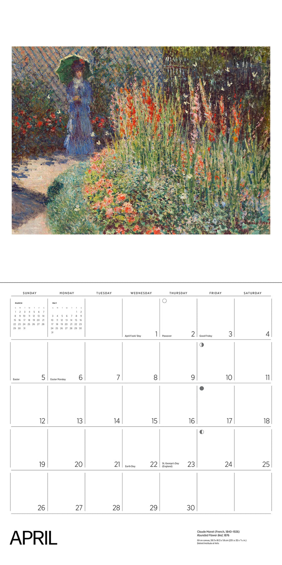 Gardens of the Impressionists 2026 Wall Calendar